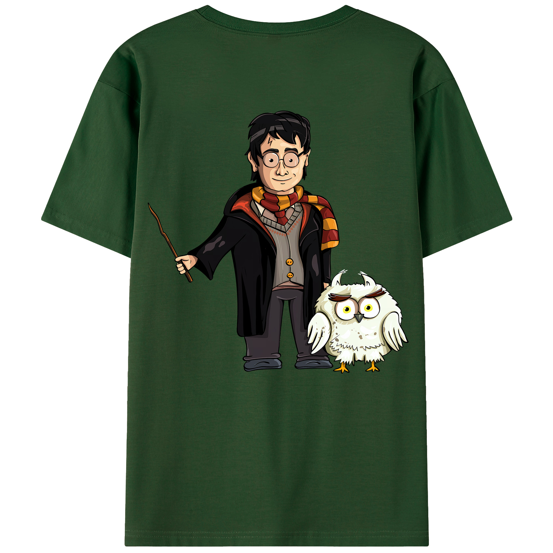 （画像用） Harry Potter ハリー・ポッターシリーズ 綿100％半袖Tシャツ（背面プリント）